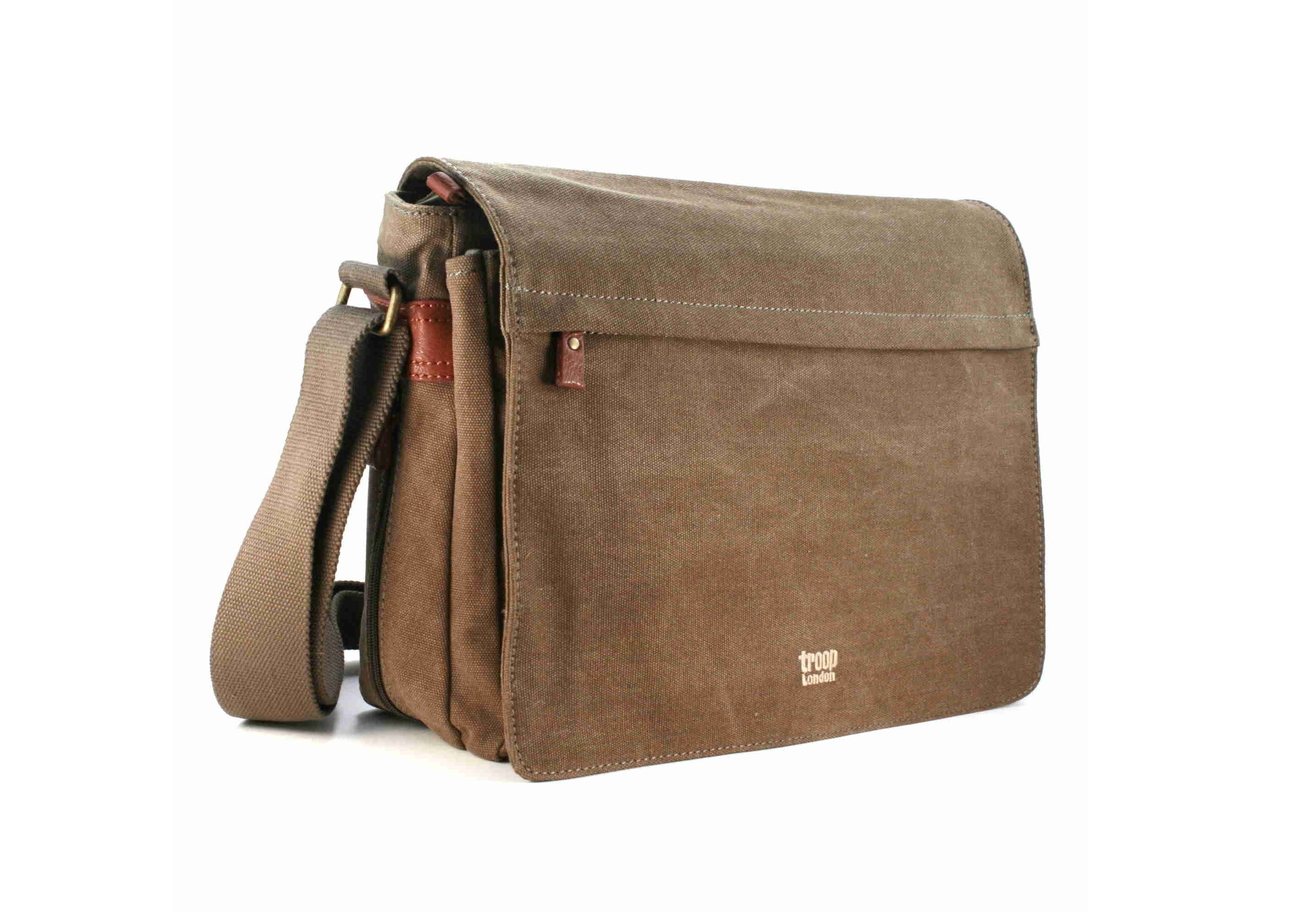 TRP0240 Troop London Classic Canvas Laptop Messenger Bag eBay
